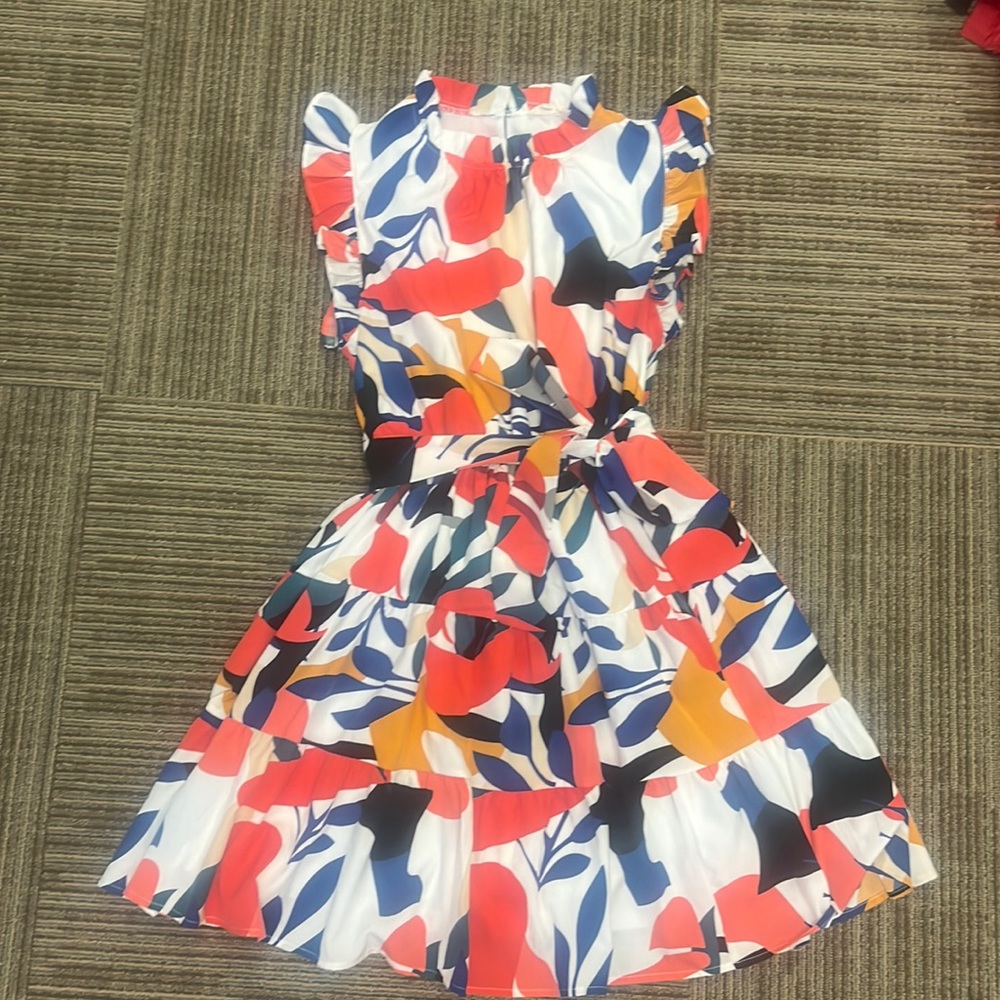 Jodifl Belted Dress multicolor